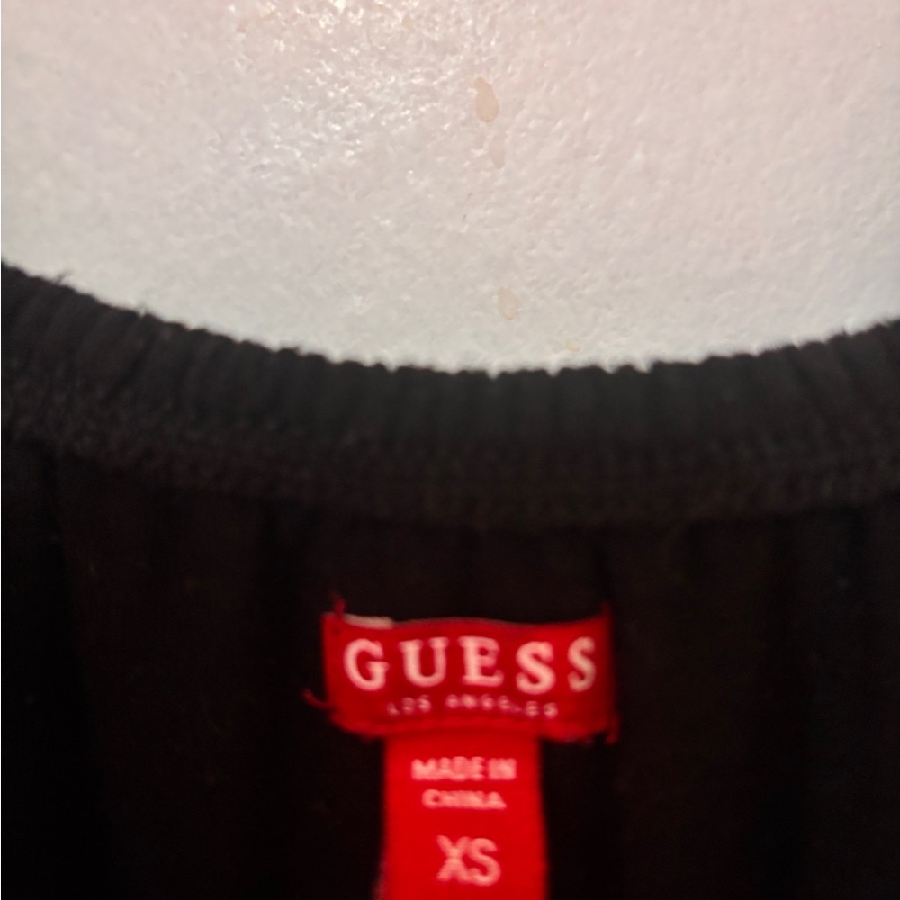 Guess Black Off the Shoulder Maxi Dress with Side Slit - Picture 6 of 7